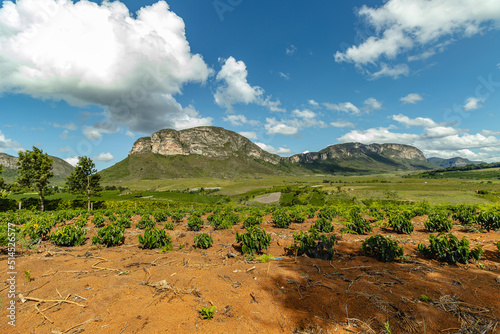 natural landscape in Cascavel district, city of Ibicoara, State of Bahia, Brazil photo