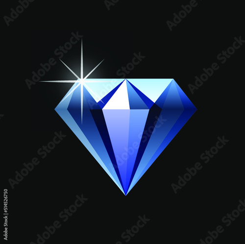 Diamante brillante Ilustración vectorial