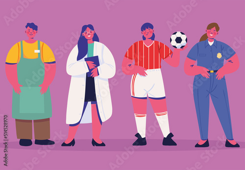 group women professionals
