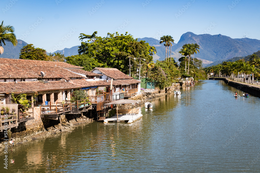 Rustic village by the river near Paraty, Brazil