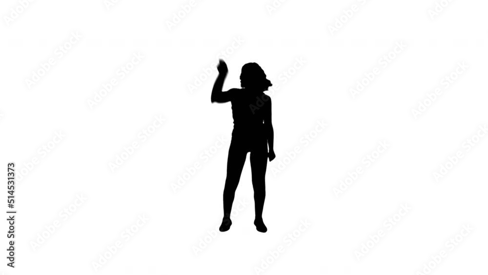 A TikTok Silhouette Girl Dancer A TikTok Silhouette Girl Dancer