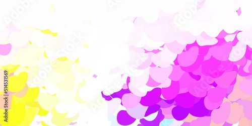 Light multicolor vector pattern with abstract shapes.