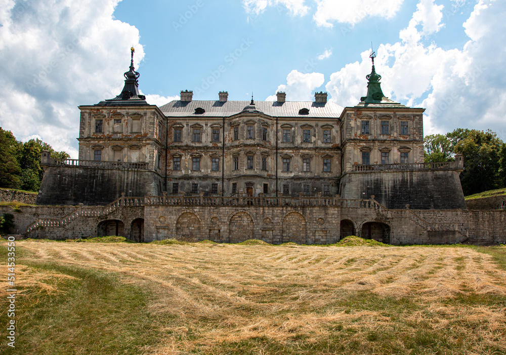 Fototapeta premium Elements of the building structure of the Pidgoretskyj castle in Ukraine one of the oldest parks in the country
