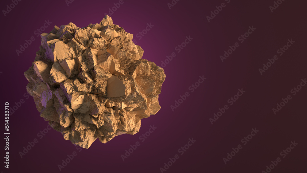 Obraz premium Big gold nugget on dark background. Gold ore. Yellow shiny metal. Isolated closeup.
