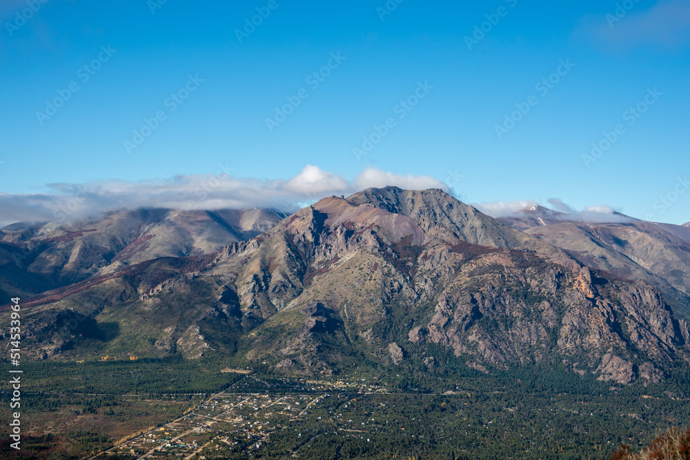 The Andes mountain range in autumn	