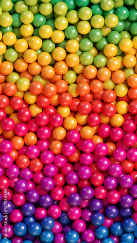 Colorful glossy candy balls background. Abstract background with colorful glossy gradient balls. Vector background