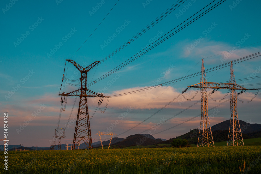 © Kasia Czampiel - Power lines in the field © Kasia Czampiel - Power lines in the field