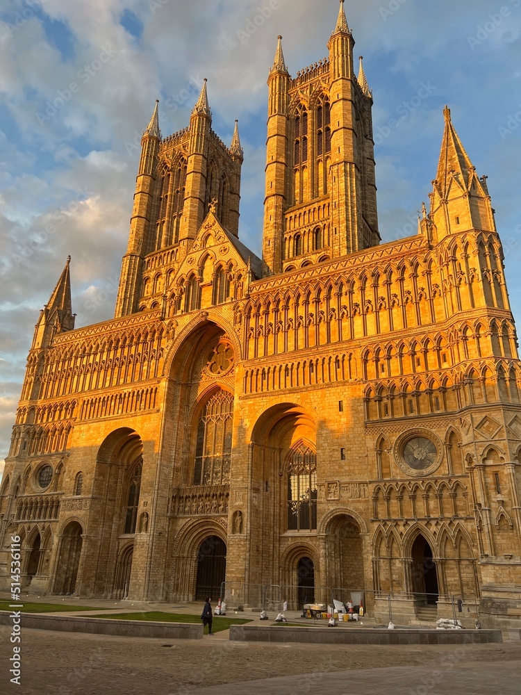 Fototapeta premium Lincoln Cathedral at sunset