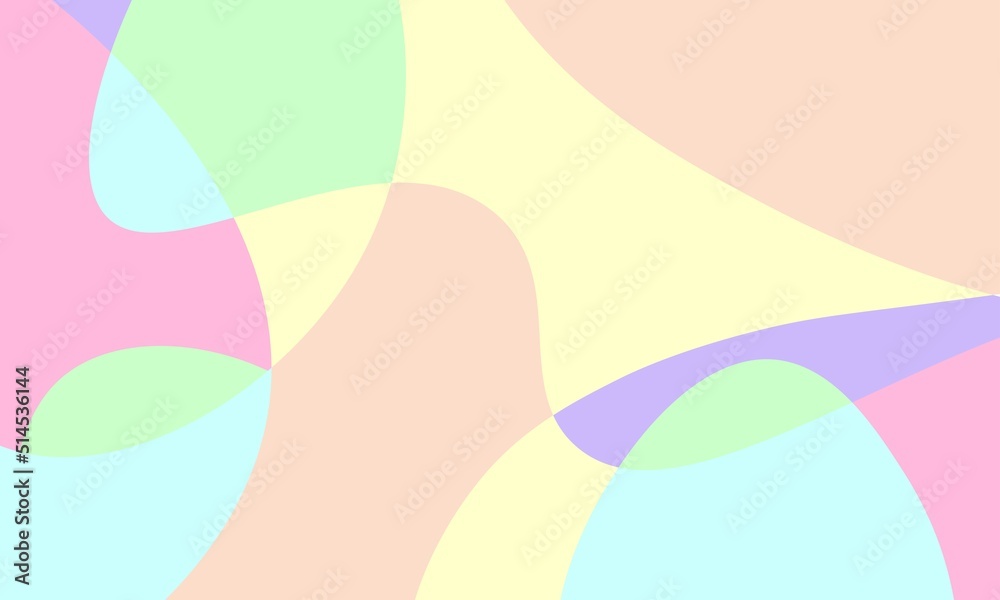 Abstract pastel liquid and curvy geometric background for banner. Vector illustration. Abstract pastel liquid and curvy geometric background for banner. Vector illustration.