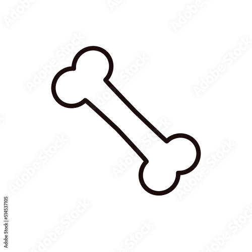 Kość ikona wektorowa