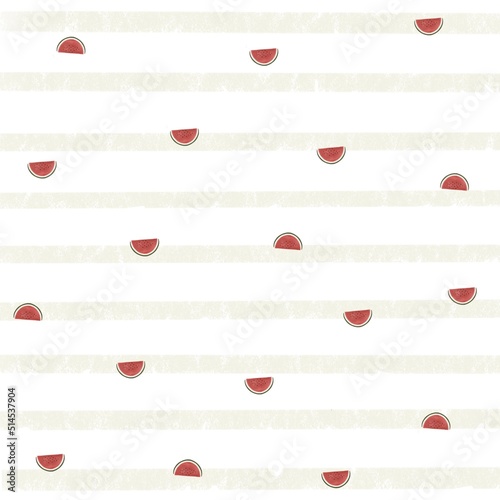 pattern with watermelon 
