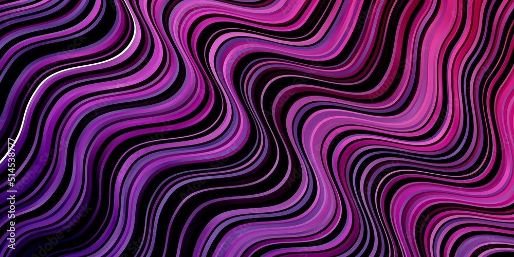 Light Purple vector pattern with lines.