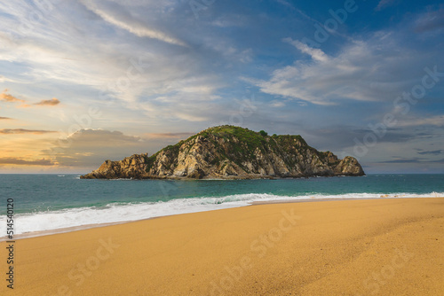 Huatulco bays - Cacaluta beach. Secret beach in Mexico only acessible by a trail in the jungle © WildGlass Photograph