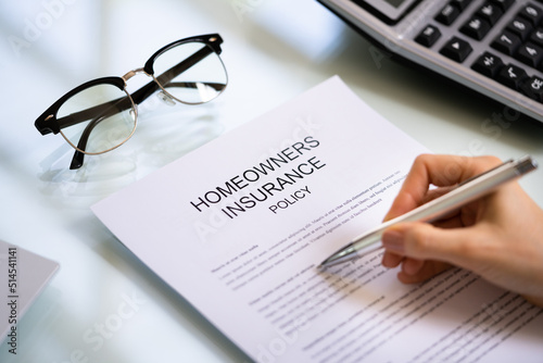 Homeowners Insurance Policy And Benefits photo