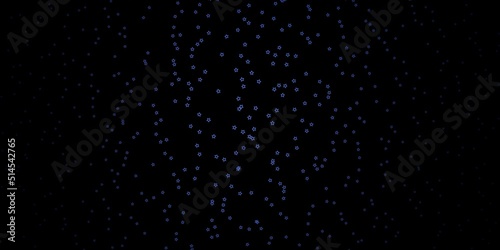 Dark Purple vector texture with beautiful stars.