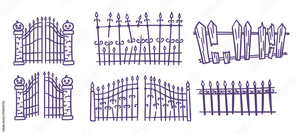 Cemetery Gates Vector