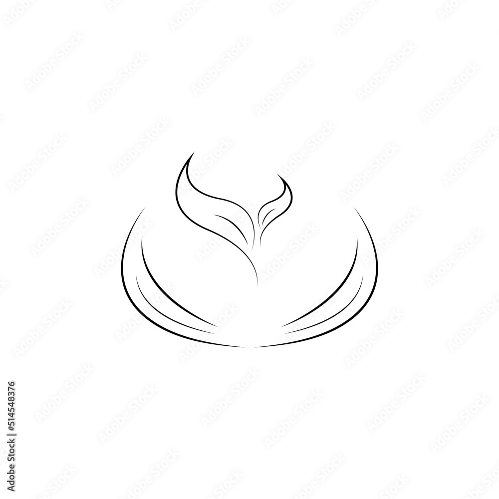 Obraz premium ornamental plant element icon vector design illustration