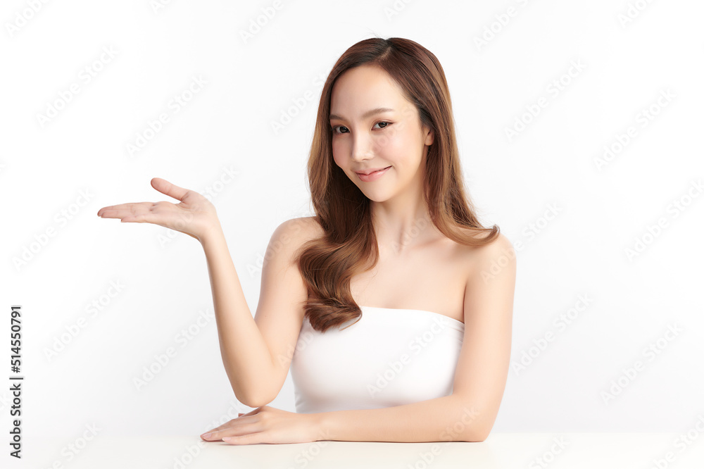 Beautiful young asian woman with clean fresh skin on white background, Face care, Facial treatment, Cosmetology, beauty and spa, Asian women portrait. Beautiful young asian woman with clean fresh skin on white background, Face care, Facial treatment, Cosmetology, beauty and spa, Asian women portrait.