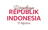 Indonesia independence day template. 17 August