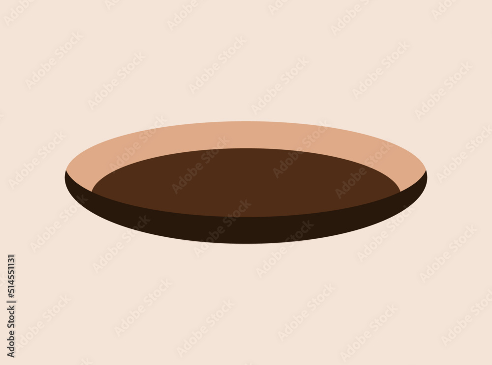 shallow dish icon kitchen vector flat black silhouette shallow dish icon kitchen vector flat black silhouette