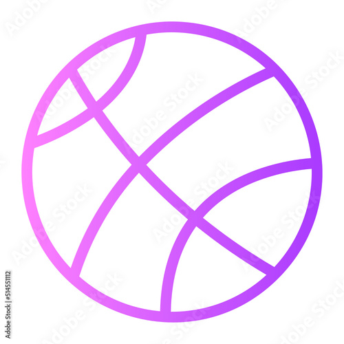 basketball gradient icon