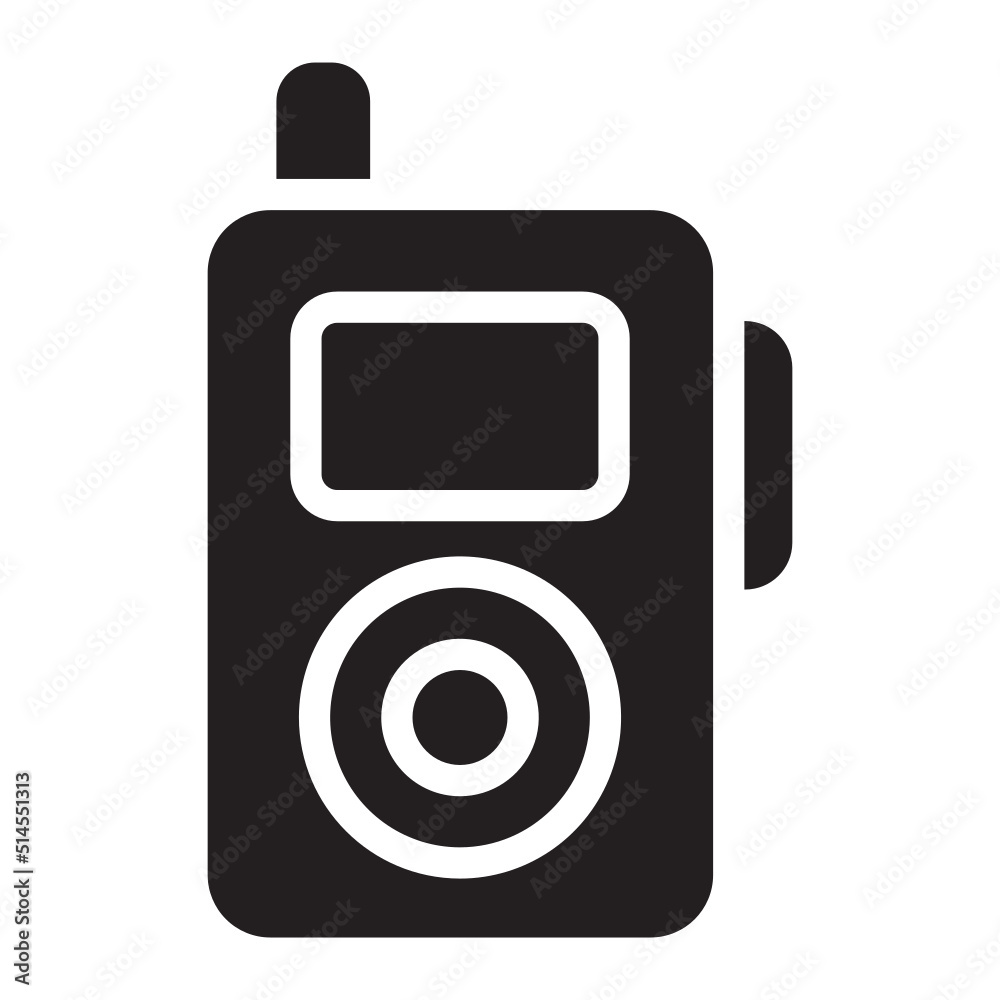 walkie talkie glyph icon