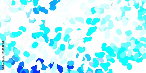 Light blue vector pattern with abstract shapes.