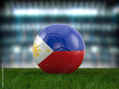 Soccer ball Philippines flag