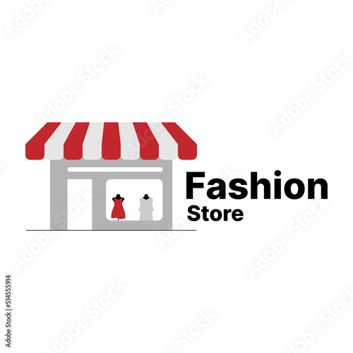 fashion store illustration.fashion store symbol. fashion store logo design. vector illustration