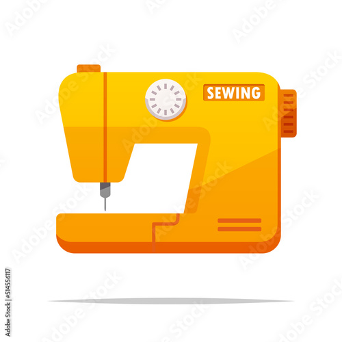 Sewing machine vector isolated illustration