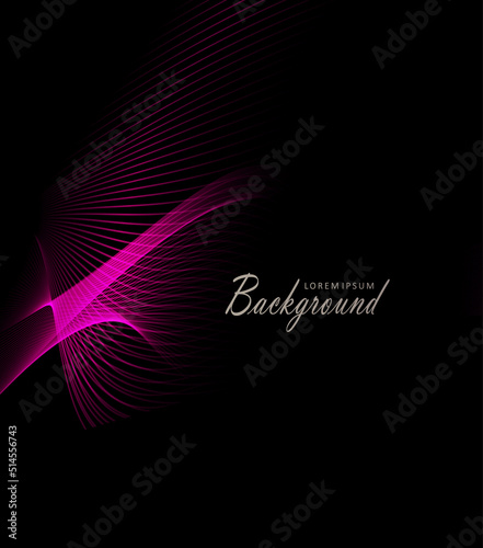 Abstract purple fine mesh stylish black design