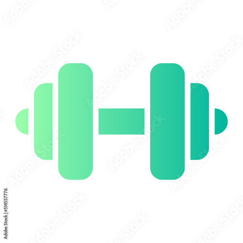 Dumbbell gradient icon photo