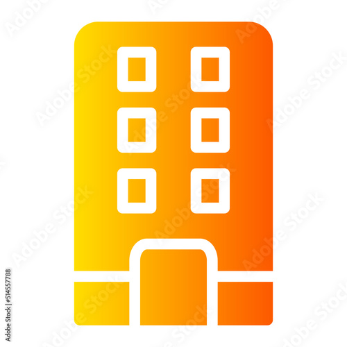 Hotel gradient icon