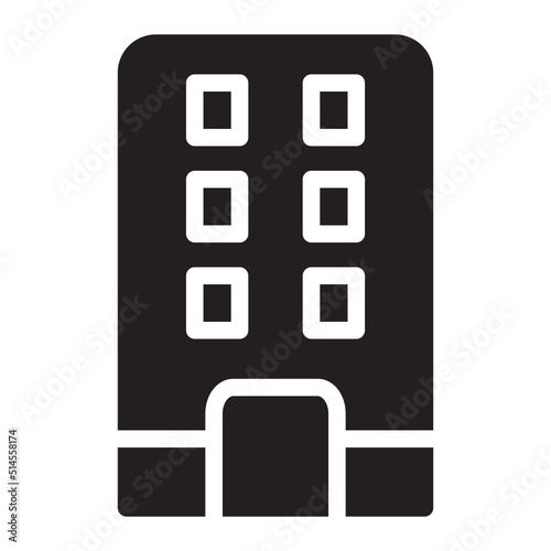 Hotel glyph icon