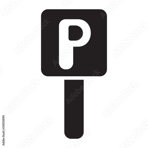 Parking glyph icon