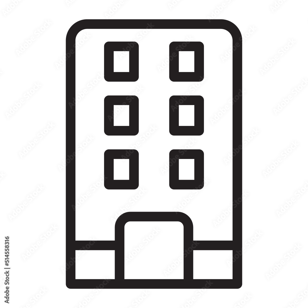 Hotel line icon Hotel line icon