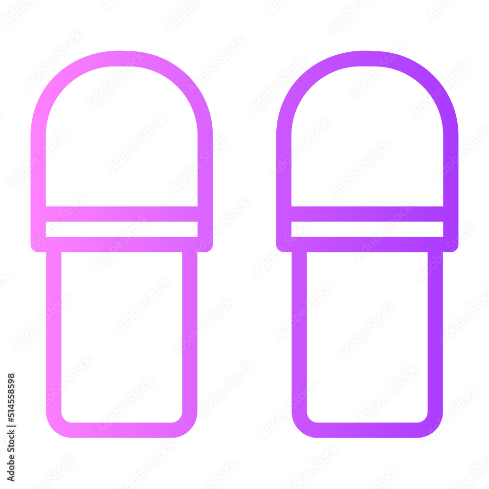 Slippers gradient icon Slippers gradient icon