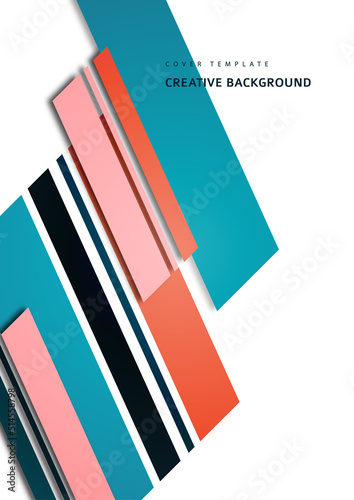 Inclined stripes and lines. Template for business presentations, app covers and website designs. Vector