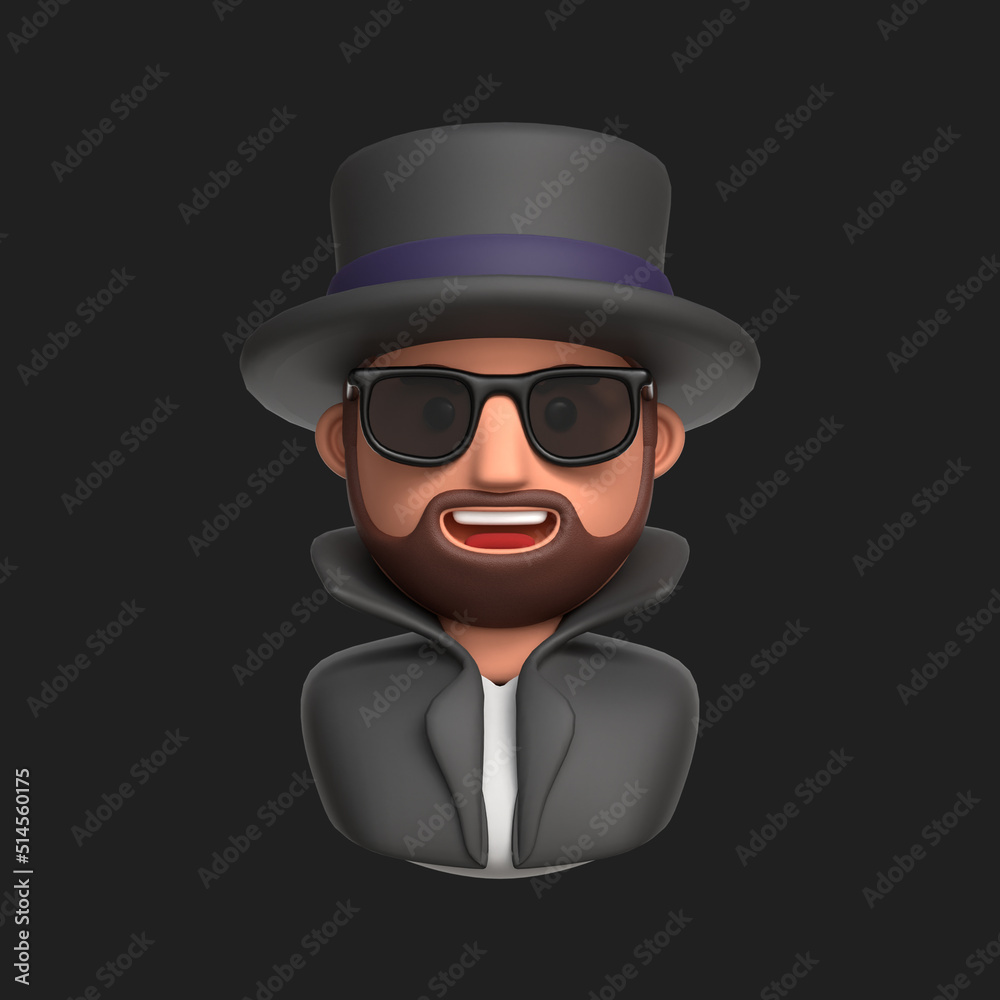 3D Rendering - Detective Profession Male Avatar