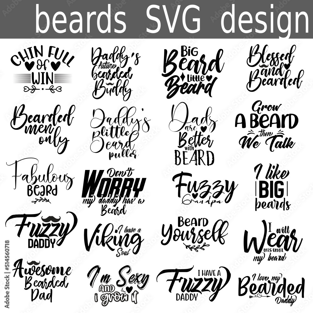 Beards SVG Bundle