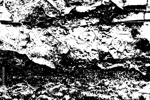Black and white grunge texture. Abstract dirt stains  scratches  chips. Worn Surface pattern