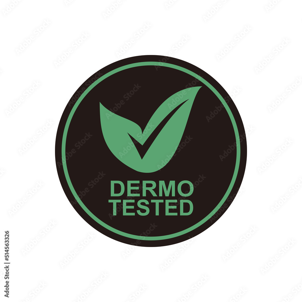 Dermatologically Tested icon vector sign Dermatologically Tested icon vector sign