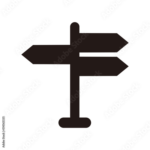 Wallpaper Mural Signpost icon, direction icon vector illustration sign Torontodigital.ca