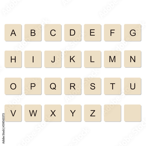 Alphabet vector symbol on white background