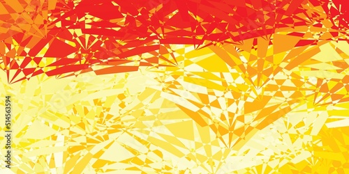 Light Orange vector backdrop with chaotic shapes.