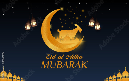 Eid ul Adha Mubarak social media Facebook Linkedin banner post design template