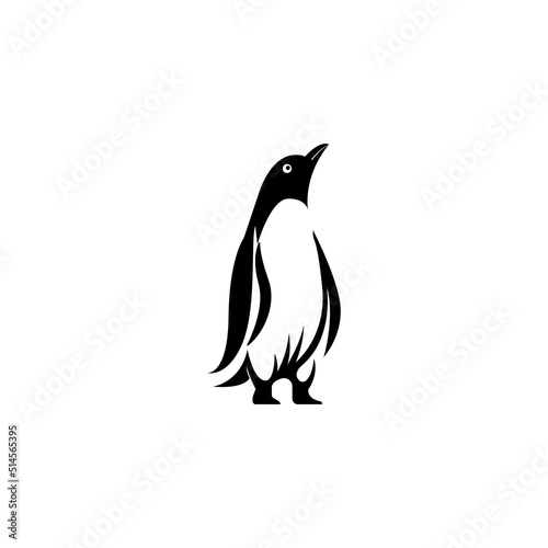 Penguin icon logo vector design