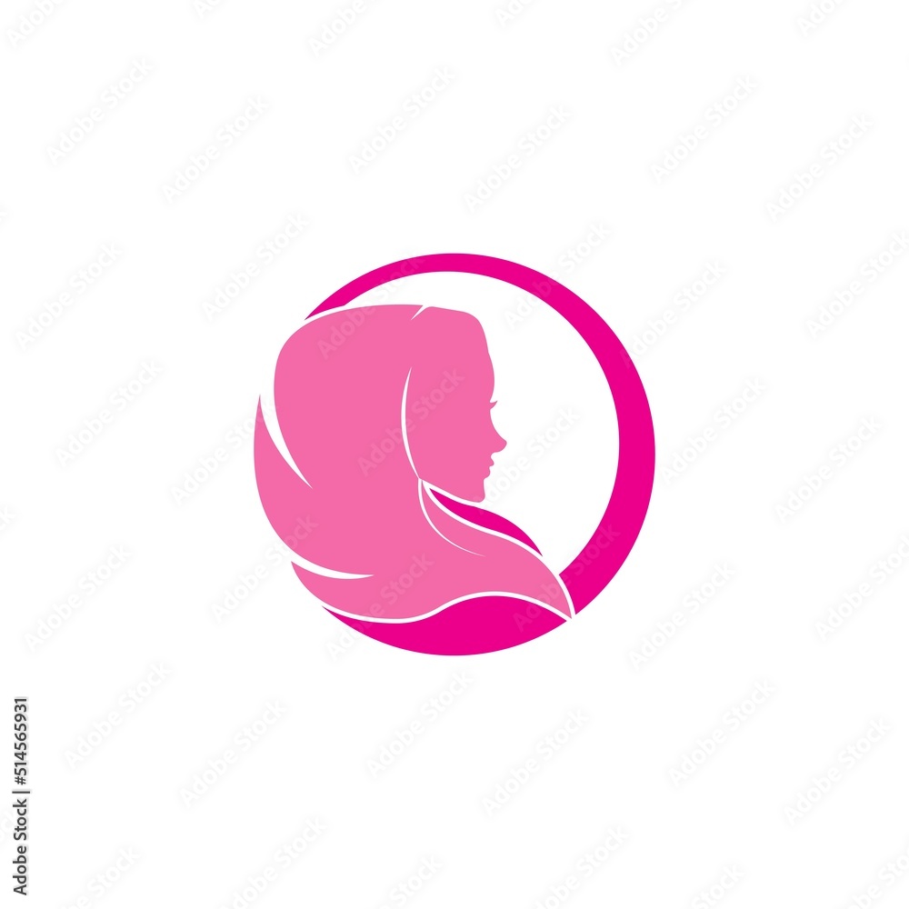 Hijab muslim,icon vector design