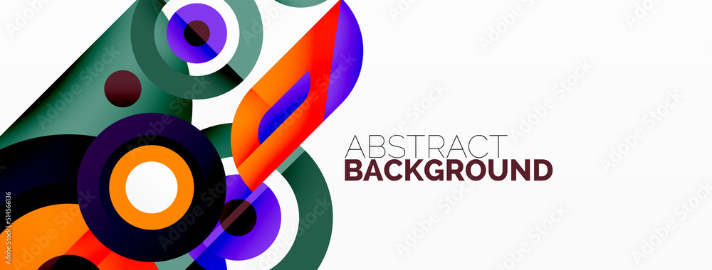 Rings and circles geometric abstract background for wallpaper, banner, backdrop Rings and circles geometric abstract background for wallpaper, banner, backdrop