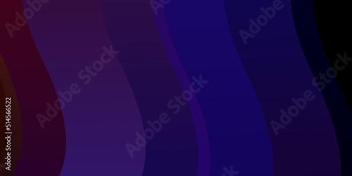 Light Blue, Red vector background with curves.